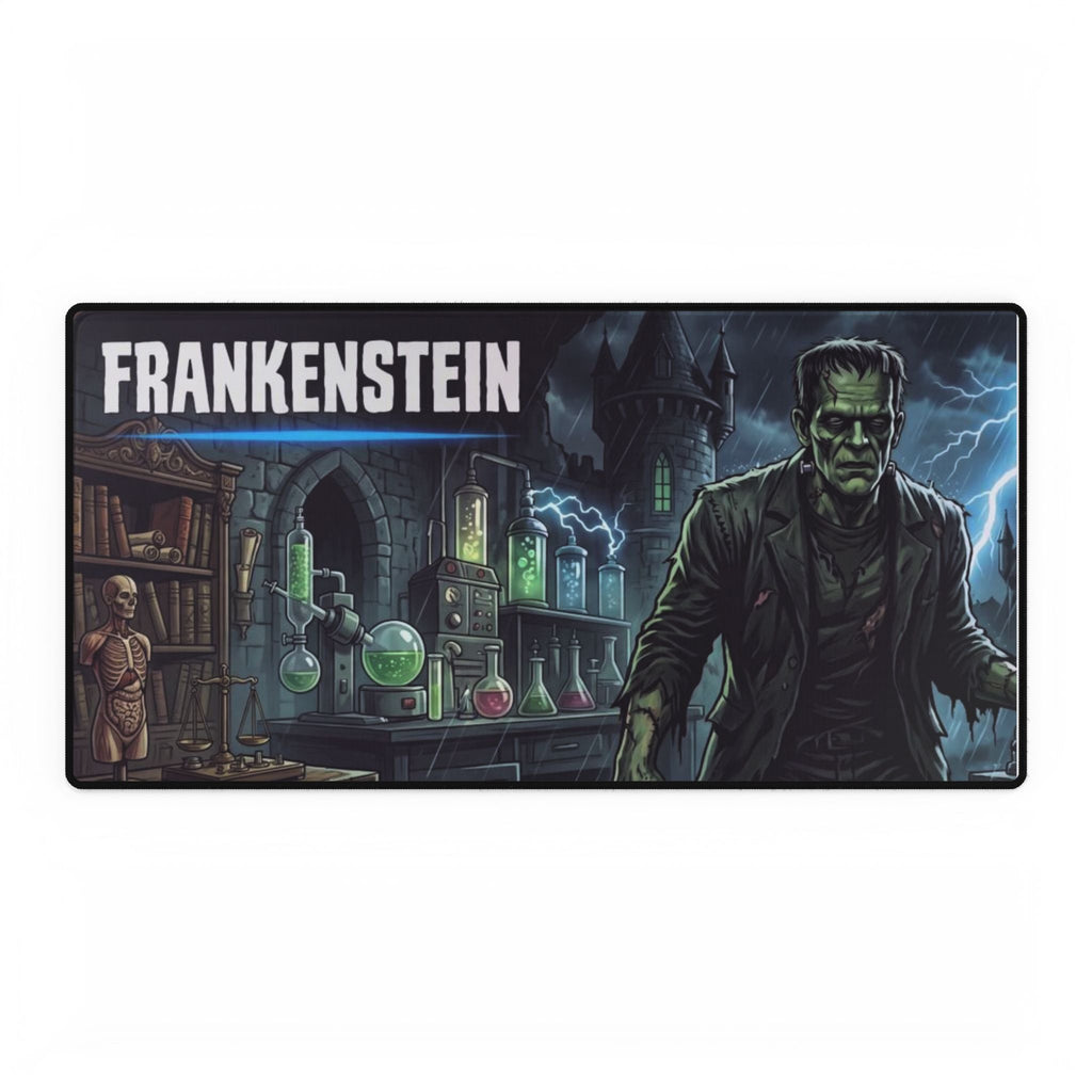Frankenstein Lab Scene Desk Mat | Horror Monster Mouse Pad