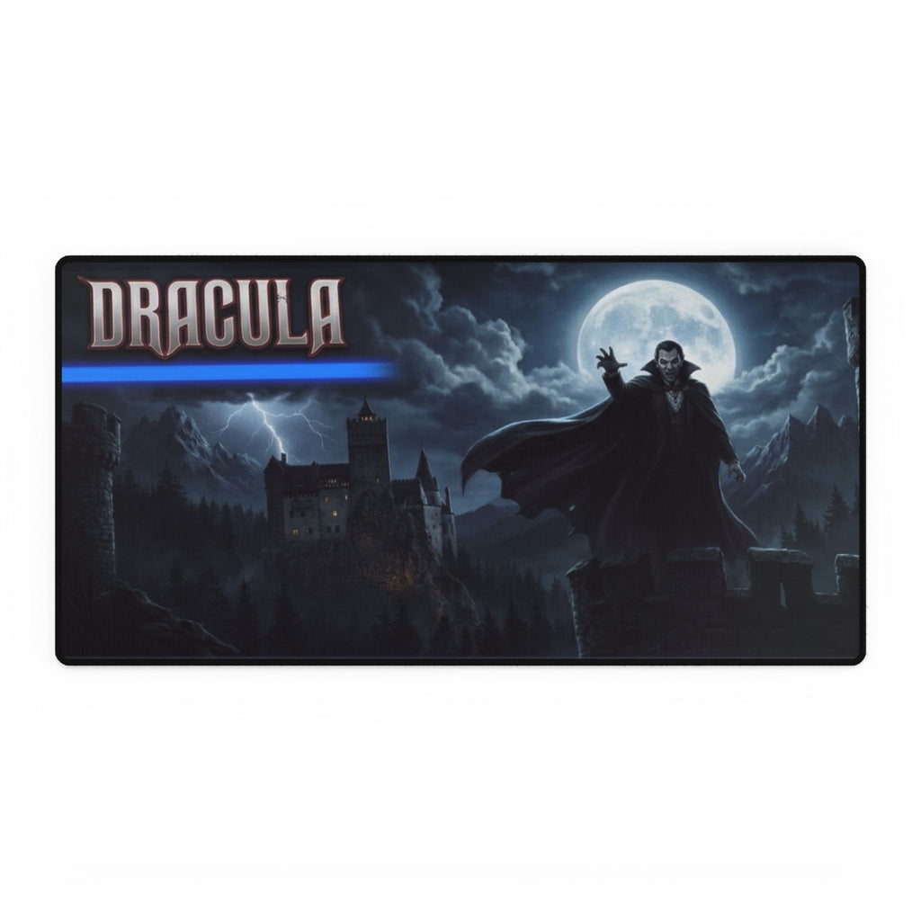 Dracula vampire castle moonlight Desk Mat | gothic gaming mousepad