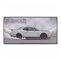 Burnout Muscle Car Desk Mat — Racing Mouse Pad for Gamers & Car Enthusiasts