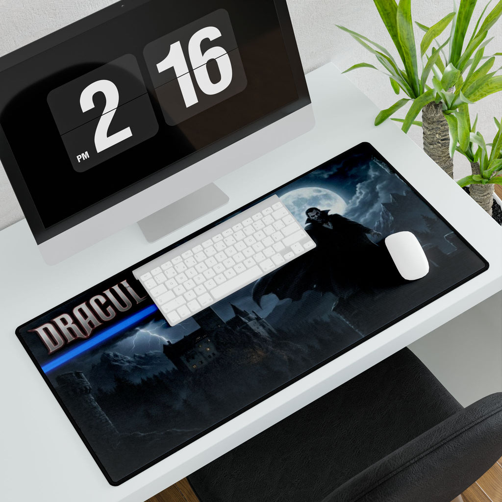 Dracula vampire castle moonlight Desk Mat | gothic gaming mousepad